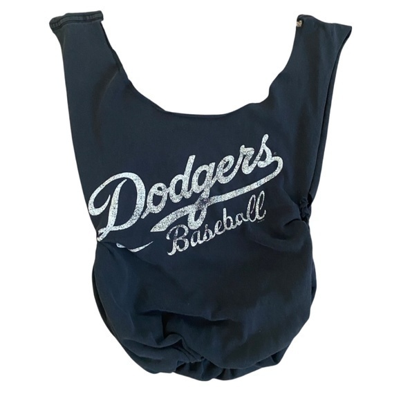 Los Angeles DODGERS * One of a Kind * Black DIY Tote Purse Bag - Picture 1 of 5